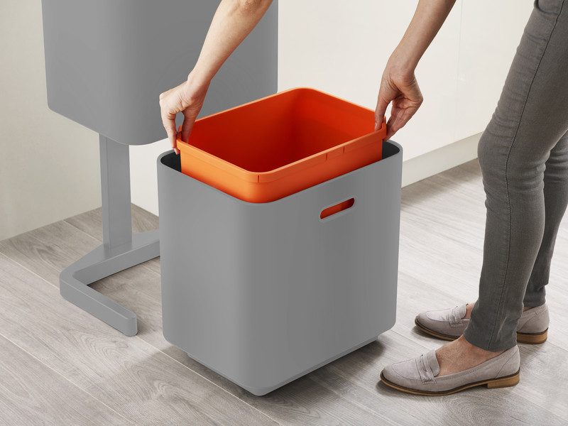 Cubo de reciclaje Totem 2 compartimentos - 40L- Piedra - Tienda de  utensilios de cocina - Cuinetes
