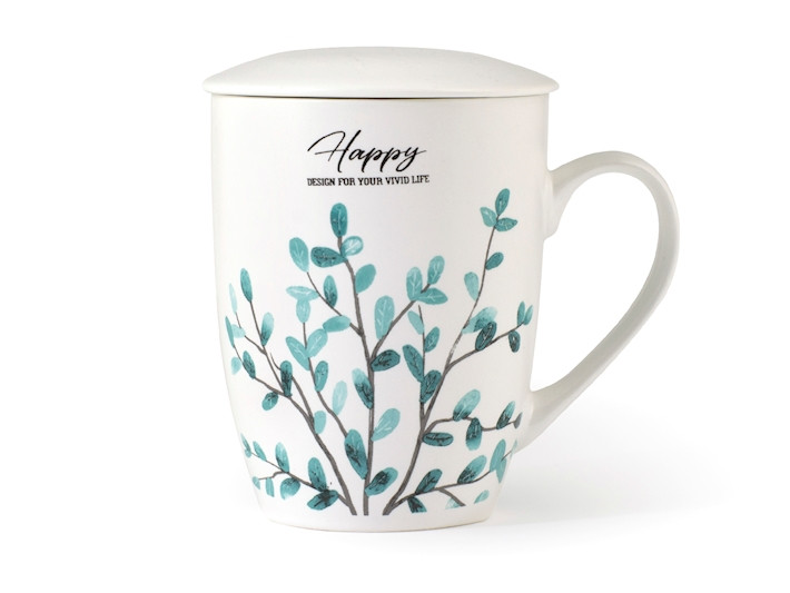 Mug con filtro de acero inoxidable para el té