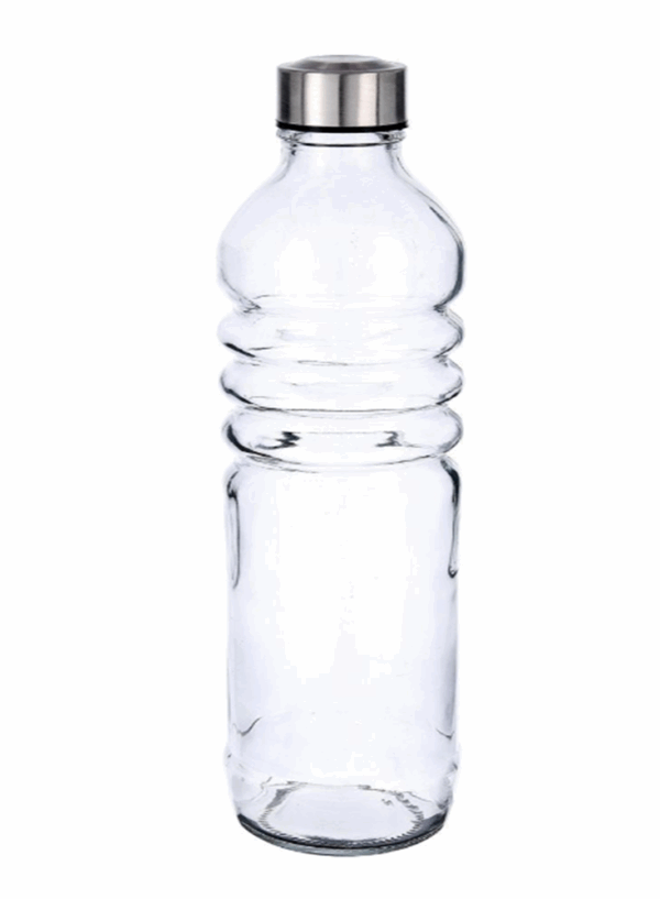 Ampolla vidre 1,25L Tap d'Acer Inox