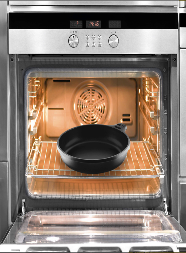 Paelles Castey Vitro-Gas Antiadherent d'Alumini Fos amb Mango Desmuntable - Imatge 3