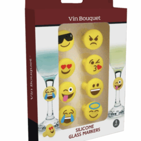 Set 8 Marca copas Emoticonos